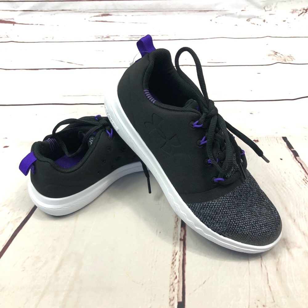 Youth Under Armour Sneakers Black and purple